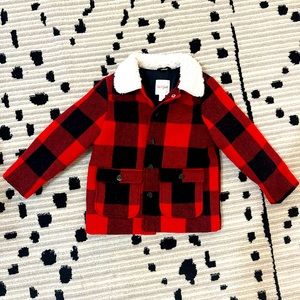 Cat & Jack buffalo plaid coat